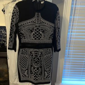 Black studded dress